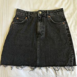 Denim Dark gray skirt